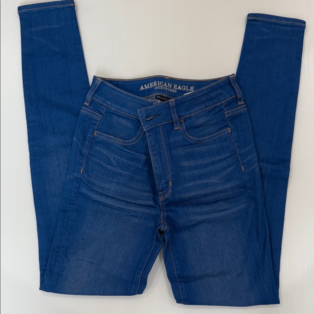 American Eagle Outfitters Super Stretch Denim hi-rise jegging size 4 long
